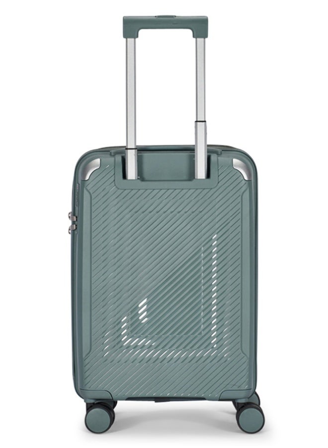 LIMRA Travel Bags 3-Piece Hard Shell Luggage Set Durable Polypropylene Suitcases with Spinner Wheels Turquoise grey - Image 3